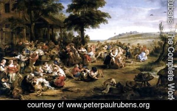 Rubens - The Village Fete (Flemish Kermis) 1635-38