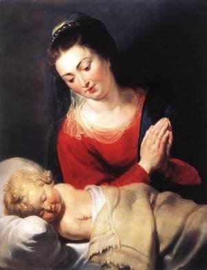 Virgin in Adoration before the Christ Child c. 1615