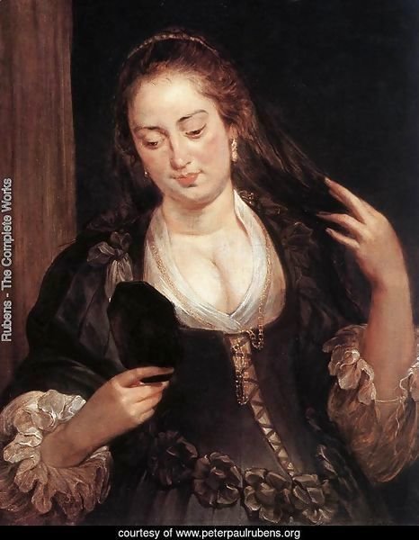 Woman with a Mirror c. 1640