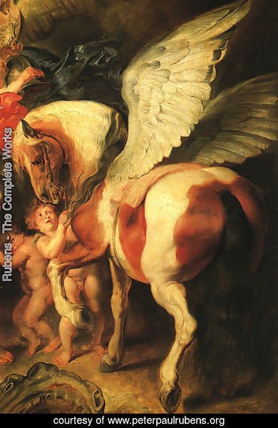 Perseus and Andromeda, detail of Pegasus