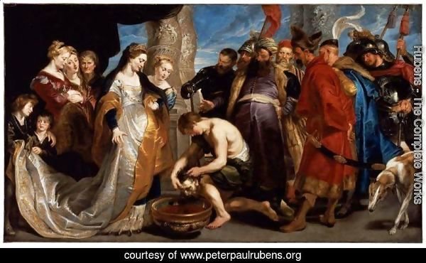 Queen Tomyris before the Head of Cyrus