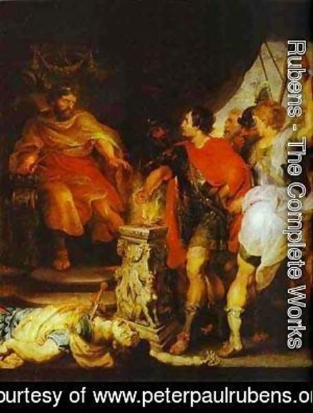 Rubens - Peter Paul Rubens And Anthony Van Dyck Mucius Scaevola Before Porsenna 1620