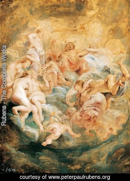 Rubens - Psyche taken up into Olympus 1621