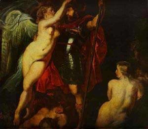 Rubens - The Champion Of Virtue (Mars) Crowned By The Goddess Of Victory 1615-1616