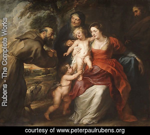 The Holy Family with Saints Francis and Anne and the Infant Saint John the Baptist probably early 1630s
