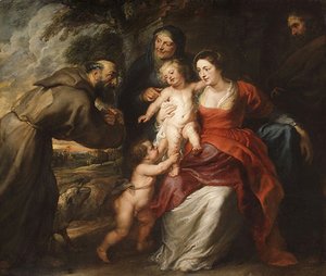 Rubens - The Holy Family with Saints Francis and Anne and the Infant Saint John the Baptist probably early 1630s