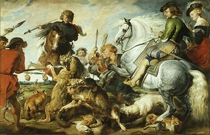 Rubens - Wolf and Fox Hunt ca 1615