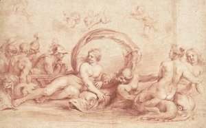 The meeting of Peleus and Thetis, after Agostino Carracci
