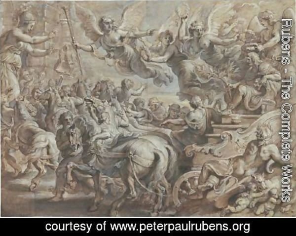 Rubens - Scipio Welcomed Outside The Gates Of Rome, After Giulio Romano
