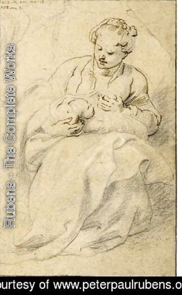 Rubens - A Woman Holding A Swaddled Baby