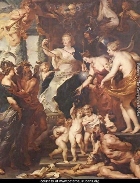 Paintings for Maria de Medici, Queen of France, the scene happiness of the regency of Marie de Medici