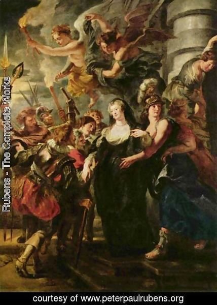 Rubens - Paintings for Maria de Medici, Queen of France, scene queen escapes from Blois