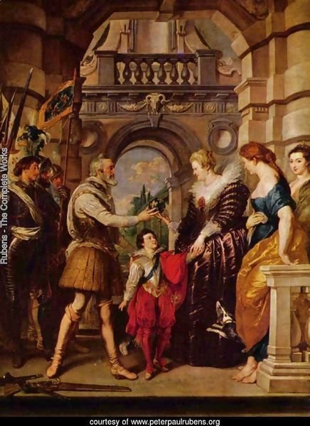Paintings for Maria de Medici, Queen of France, scene Maria de Medici is the regent of France