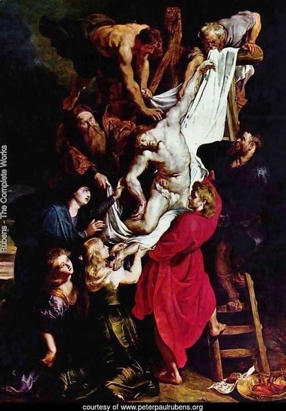 Deposition from the Cross, Triptych, central panel of the Cross