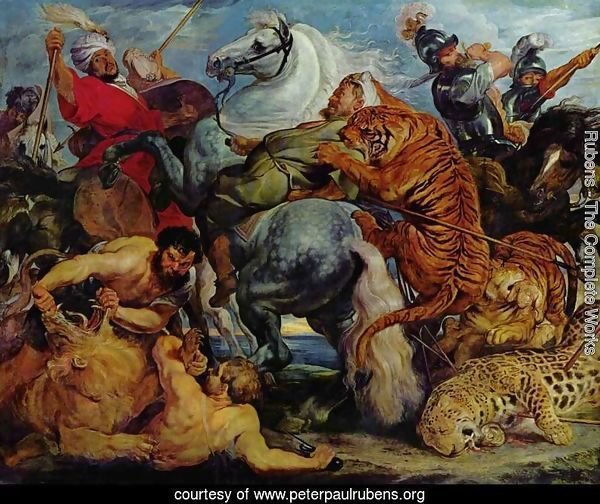 Tiger and lion hunting