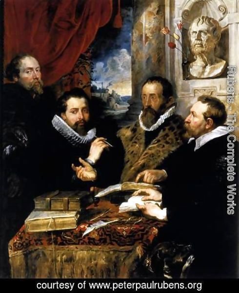 Rubens - Selfportrait with brother Philipp, Justus Lipsius and another scholar