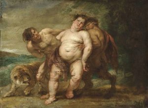 Rubens - Drunken Bacchus with Faun and Satyr