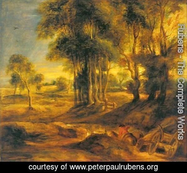 Rubens - Landscape with the Carriage at the Sunset