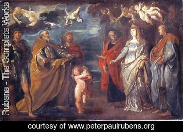 Rubens - St. George with Martyrs Maurus, Papianus, Domitilla, Nerus and Achilleus