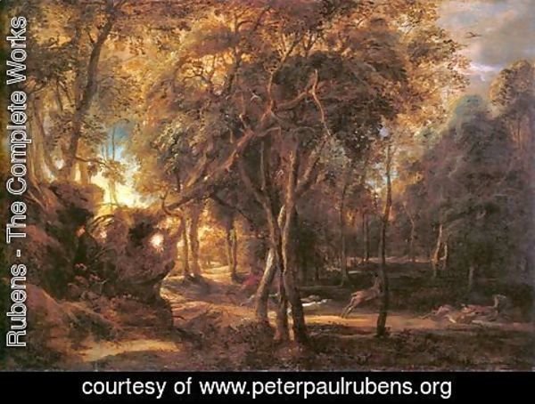 Rubens - Forest Landscape at the Sunrise