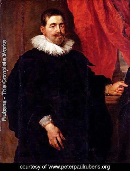 Rubens - Portrait Of A Man  Probably Peter Van Hecke